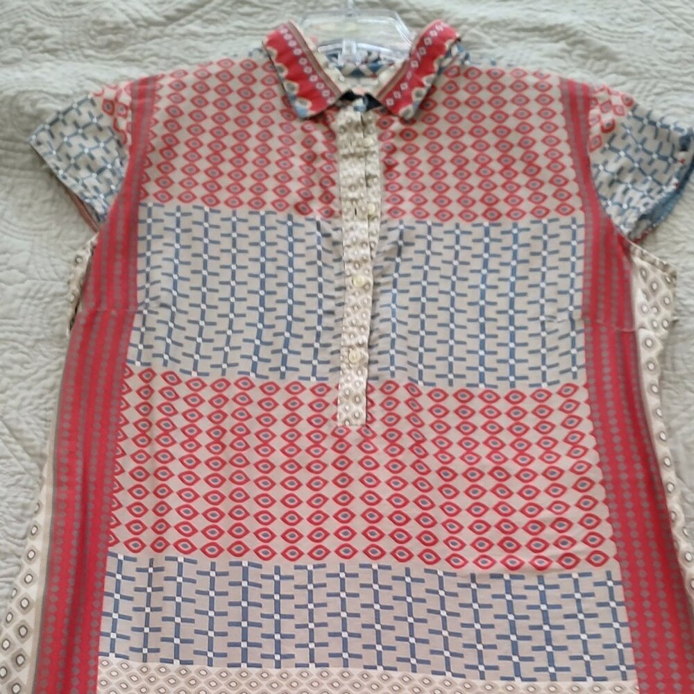 Vilagallo capped sleeve shirt dress size 48